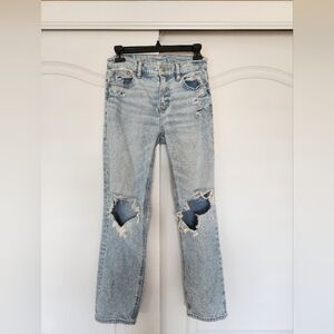 American Eagle Outfitters Super High Rise Relaxed Fit Straight Leg Jean